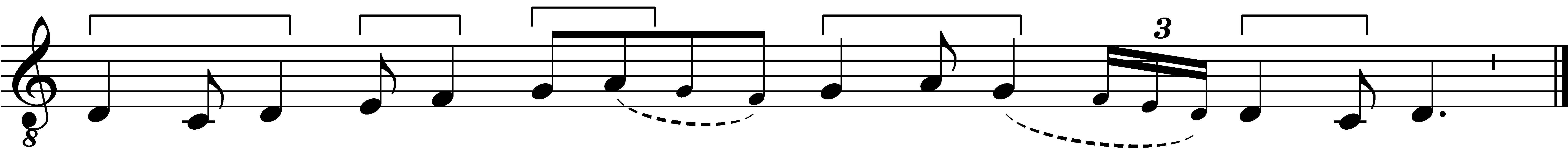 Refrain musical notation